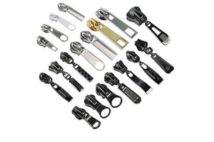 Custom Logo Zinc Alloy Zipper Slider No Lock Head Zipper Puller Metal Zipper Pull For Backpacks Luggage