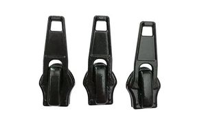 No.5 Automatic Metal Nylon Non Lock Zipper Puller Black Sliders Large Stock Factory Supply