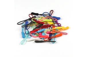Wholesale Colorful Bag Zip Slider Cord String PVC TPU Zipper Puller Cord