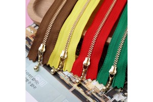 Best Selling in China Customized Open-End Brass Metal Zipper for Jackets Gold Metal Garment Zip Bags