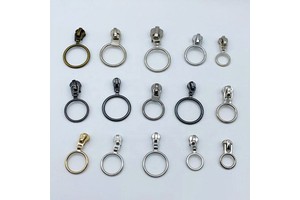 Custom O Ring Round Ring Shape Metal Zipper Pull Zipper Slider Puller