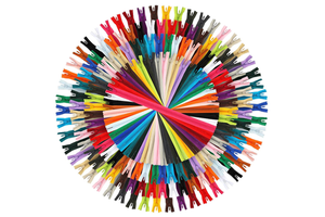 Custom 3# Nylon Invisible Sewing Zippers Colorful Metal for Tailors and Sewers