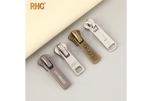 High-Quality Custom Engraved Metal Zipper Sliders Durable and Elegant for Luxury Jackets and Bags