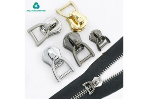 3# 5# 8# 10# Zipper Sliders for Metal Zippers Tape Sewing Repair D Ring Zipper Pulls Head Clothes Jacket Replacement Zips