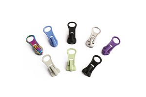 #5 Auto Lock Slider with Normal Thumb Puller Customizable Nylon Zipper for Garments Made of Resin Zinc Alloy Alloy Zinc Plastic