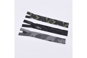 Eco-friendly Zipper for Trousers Wallet Hand Zip Clothes Pocket Sportswear Camouflage Zipper for Sewing Accessories Handbags