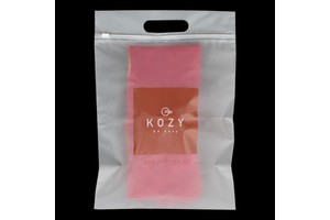 Biodegradable Tshirt Packaging With Handle Biodegradable Packaging Slider Zipper Bag for Garment