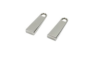 Guangzhou Custom Metal Zipper Puller Slider Logo & #3 Rainbow Zipper Puller with Custom Fitting for Bags