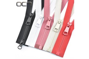 Factory Cremalleras Plastic Zipper 10 8 5 3 Vislon Zipper Fermeture Eclair Two Way Close Open End Resin Zippers for Clothing