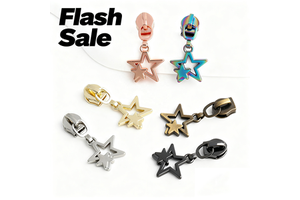 Double Star Rainbow Zinc Alloy Durable Non-Lock Zipper Slider 3# 5# 8# 10# Custom Sizes Sewing Garment Accessories [en-US]