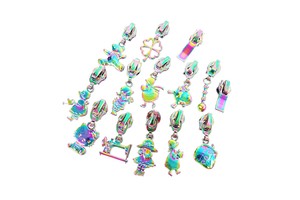 Manufacturing Luggage Rainbow Puller Zipper Slider Wholesale Zipper Pull Made in China