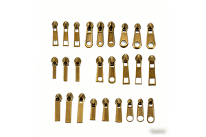 Custom Logo Metal Zipper Puller for Dress Jeans Handbag in Gold Silver Black Color Zinc Alloy Slider