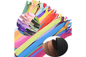 Custom Nylon Coil Invisible Zipper Tape Colorful Plastic for Clothing Bedding Handbags Pillowcases-for Bags