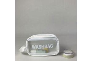 2021 High Quality Pvc Zip Cosmetic Bag Transparent Pvc Waterproof Gift Bag Zipper Pvc Make up Bag