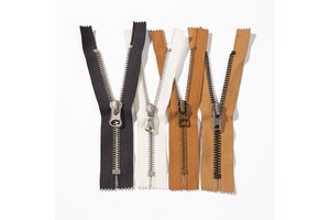 Custom Metal Zippers #3 #5 #7 #8 #10 for Jackets Black Open Zip with Shining Silver Teeth for Cloth