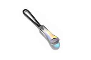 Customized Sportswear Zipper Sliders Soft PVC TPU Rubber Nylon String Reflective Zipper Puller Cord with Heart Star Pattern