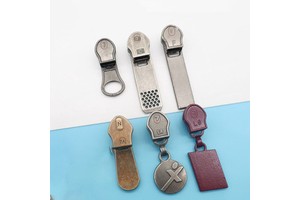 Designer Custom Zipper Pulls Metal Zip Sliders for Garment Elegant Puller for Clothing Accessories