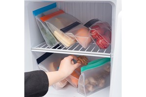 Hot Selling Reusable EVA Slider Food Storage Bag Sealable Frozen Food Transparent Packaging Bag Self Sealing Bag Leak Proof