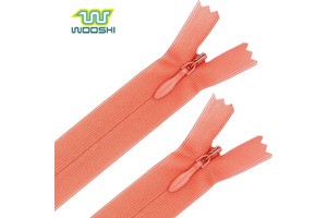 Wholesale Customized Size Garment Dress with Nylon Zipper Slider 3# Invisible Customized Color Reversible Design