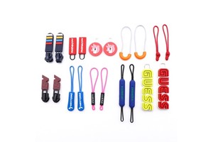 Manufacturer Custom Made Logo Cartoon Rubber Zipper Pull Tabs Colorful Cute Design Soft Pvc Zipper Pulls for Bags Clothes