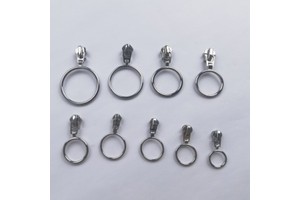 Factory Direct Good Price Ring Slider Zipper Puller Metal Zinc Alloy for Bags Garments Luggage Handbags Customizable Color