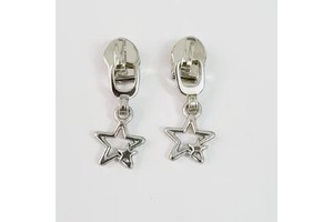 Different Silver Pulls for #5 Nylon Zipper