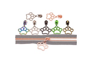 Zipper Pulls Metal Zipper Slider Nylon Coil Pulls Charms Replacement for Purse Handbag Craft Sewing