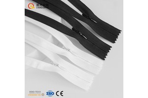 Factory Spot 3# Single Slider Close-end 15CM-50CM Black White Multi Size Nylon Invisible Zipper for Dress Pillow Bag