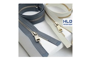 Wholesale Brass Metal Zippers Open End Close End 3# 5# 8# 10# Sizes for Garments Shoes Bags With 50cm Two Ways Zipper for Bags