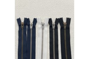 Wholesale From Factory Source for No. 3 No. 4 Self-Locking Closed-End Brass Metal Jeans Zippers Spring Puller Garment Use