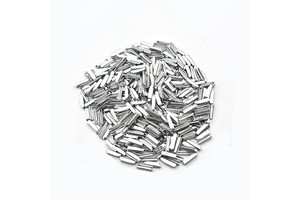 Primo Metal Zipper Accessories Spare Parts Rectangle Zinc Alloy Pin Box with Nickel Plating for Nylon Finished Zipper