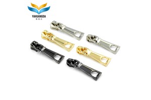 Factory OEM/ODM Wholesale Customized Metal Puller Metal Zipper Brass Slider Nylon Zipper Bag Special Bag Parts Accessories