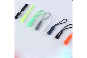 Customized Colorful Tpu Rubber Zipper Puller with Embossed logo and Pvc Plastic Zipper Sliders for Bags