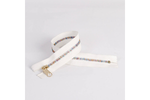 Wholesale High Quality Custom Open-End Metal Trousers Zippers Nickel-Free Auto Lock Slider Copper Material Gold #5 Zipper for [en-US]