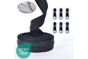 Custom Zipper Chain Roll For Bag And Luggage Assembly With Continuous Nylon Coil Zipper Made Of #5 Nylon