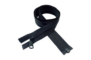 Fashion Cloth Accessories Wholesale Long Chain Custom 5# Open Black Teeth Metal Zipper for Jeans