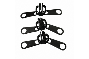 Customized Brand Color Heavy Duty No.10 Two Sided Zipper Slider Plastic Material