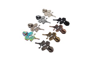 Double-sided Design Rabbit Puller #5 Nylon Zipper Colorful Zipper Pulls for Handbags Non-lock Zipper Head