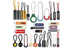 Factory Custom Logo Zipper Sliders DIY Cartoon Soft Silicone Pullers