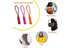 Custom Fashion Slider Creative Pattern Zipper Puller Cord Extender Zipper String Stock Woven for Garment Zipper Extension