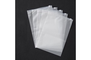 Matte Custom Gravure Printed LDPE Recyclable Slider Frosted Zipper Lock Garment Packaging Bag for Clothing Aseptic for