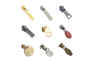 Custom OEM Metal Zipper Pull Custom Logo Slider Brand Logo Bag Zipper Puller Custom Metal Zipper Pull