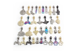 Exquisite 5# Nylon Multiple Color Metal Zipper Slider Custom Creative Pattern Zipper Puller for Clothing/Bag