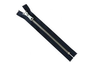Factory Direct Price No.5 Metal Zipper 100% Cotton Tape Brass Metal Zipper for Leather Garment
