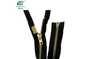 Custom Fireproof Fire Resistant Metal Zipper Flame Retardant Metal Zipper with Quick Escape Stop for Fire Suit