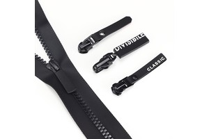 Manufacturer's Auto Lock #5 Light Gold Tooth Open-End Plastic Waterproof Zipper Tape Bright Silky Material with Metal Base