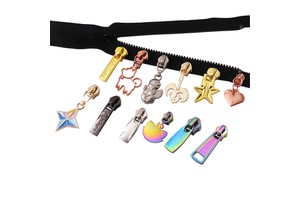 Custom Logo Zinc Alloy Metal Zipper Pull Creative Pattern Design Zipper Slider For Jacket Handbag