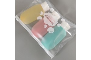 Custom Logo Printing PVC Zip Lock Frosted Plastic Bags With Slider Zipper