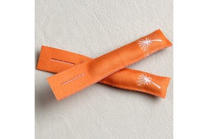 Custom Eco-friendly Zipper Pull Double Layers Woven Pullers Woven Zipper Head Sliders Label for Garments & Luggage