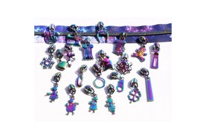 Custom Logo Metal Zipper Puller Slider Rainbow Handbag Jacket Accessory Made Of Zinc Alloy